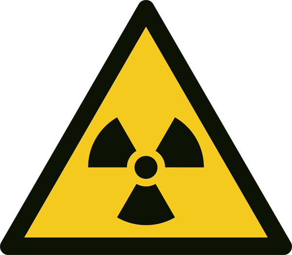 Radioaktiva ämnen Varningsskylt A356