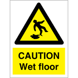 Varning vått golv