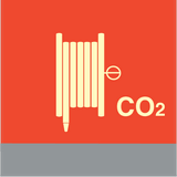 Brandslang och munstycke CO2