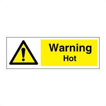 Varning Hot - Fara & varningsskyltar