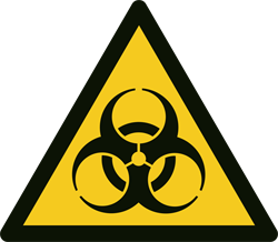 Varningsskylt för biologiska faror A367PZ