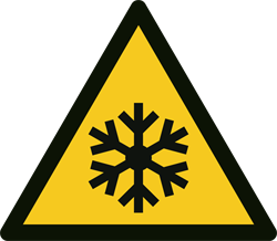 Varningsskylt för låg temperatur A368