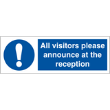 Alla besökare vänligen meddela i receptionen