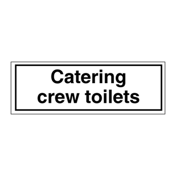 Catering crew toaletter - ISPS Code Signs