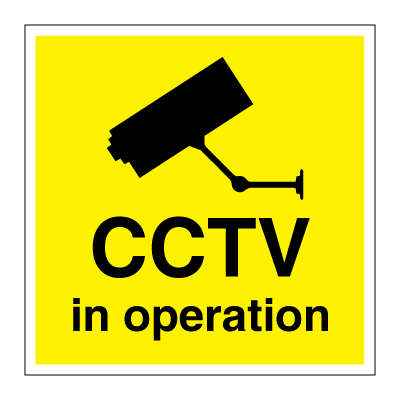 CCTV i drift - ISPS-kod Skyltar