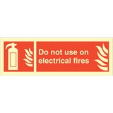 Använd inte på elektriska...