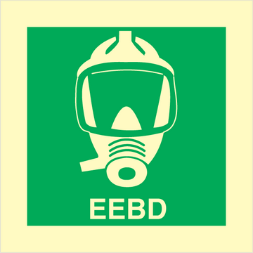 EEBD - Fotoluminescerande självhäftande vinyl - 150 x 150 mm