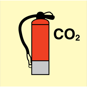 Fyra brandsläckare CO2