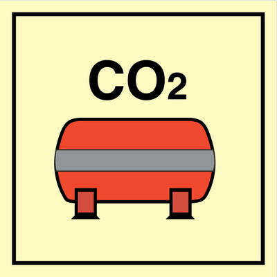 Fast brandsläckningsinstillation CO2