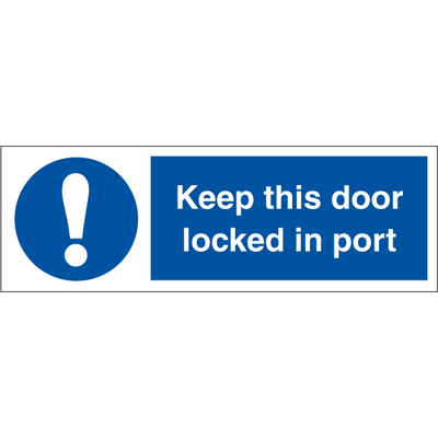 Håll den här dörren låst i hamn