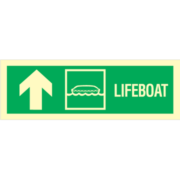 Livbåtspil upp till vänster