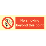 Ingen rökning utöver denna punkt