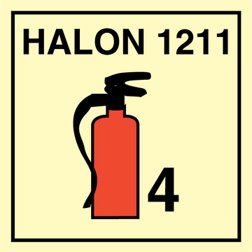 Bärbara brandsläckare Halon 1211