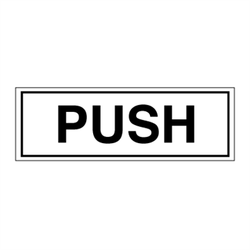 Push - Boendeskyltar