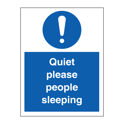 Tyst snälla människor som sover - Obligatoriska tecken