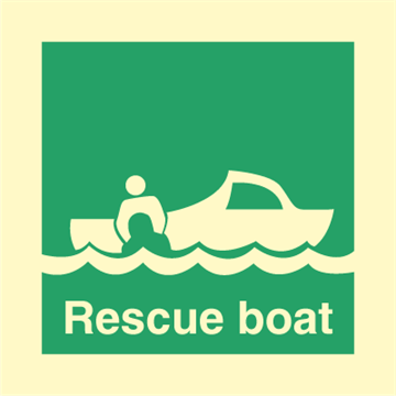 Räddningsbåt - IMO-tecken