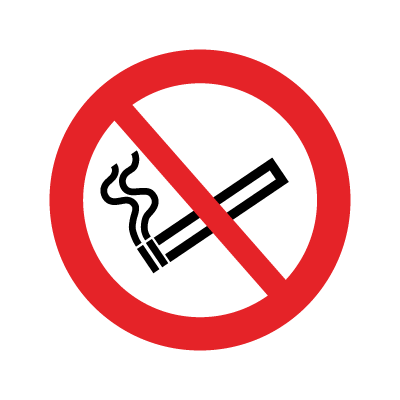 Rökning förbjuden - förbudsskylt - F155
