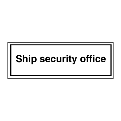 Fartygssäkerhetskontor - ISPS-kodskyltar
