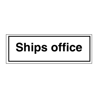 Fartygskontor - ISPS-kodskyltar