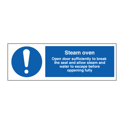 Steam ovan - Obligatoriska tecken