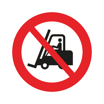 Lastbilskörning förbjuden - förbudsskylt - F163