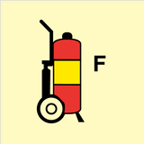 Brandsläckare på hjul F